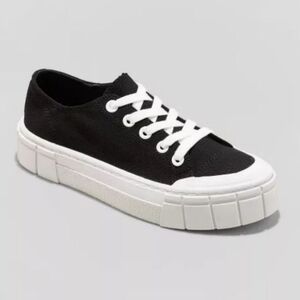 Mad Love Black and White Athletic Shoes